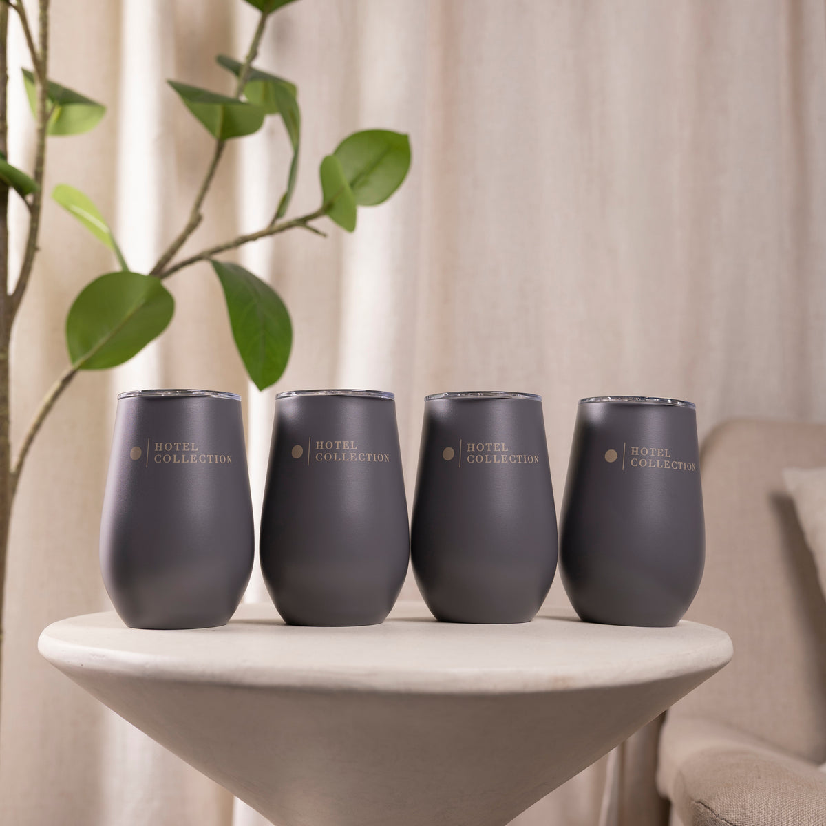 Juego de enfriador de vino y vaso